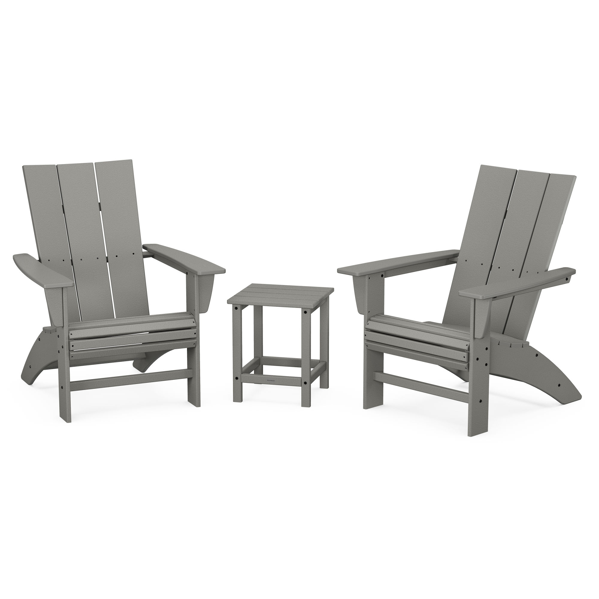 Polywood grant park modern sales plastic outdoor patio adirondack chair