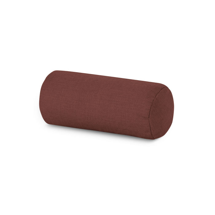 POLYWOOD Outdoor Bolster Pillow in Essential Garnet