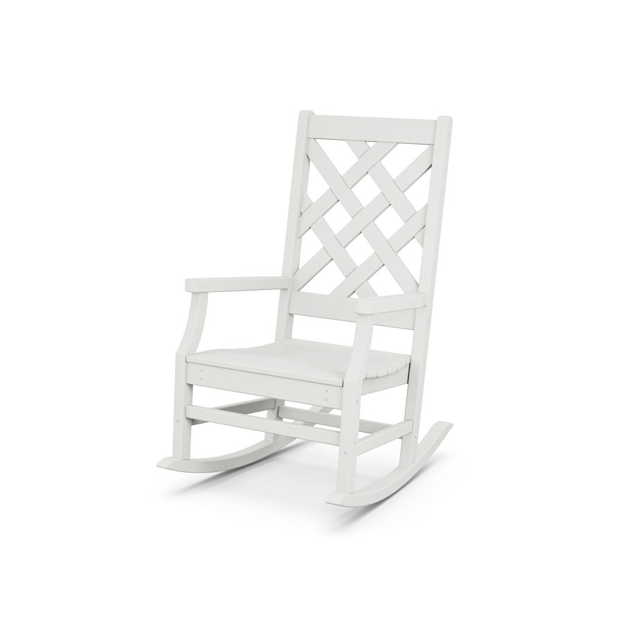 POLYWOOD Wovendale Rocking Chair in White