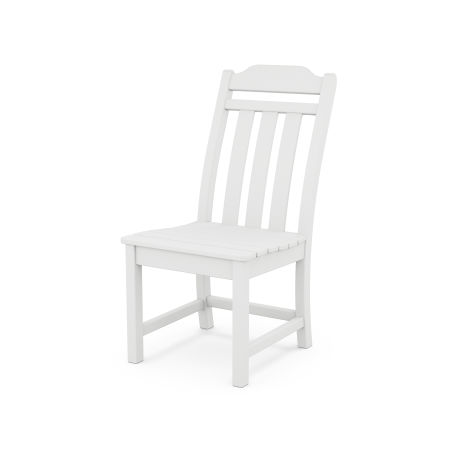 POLYWOOD Country Living Dining Side Chair in White