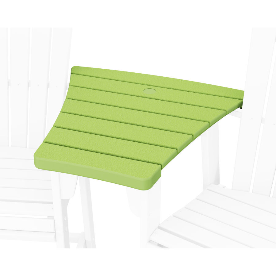POLYWOOD 600 Series Angled Adirondack Dining Connecting Table in Lime