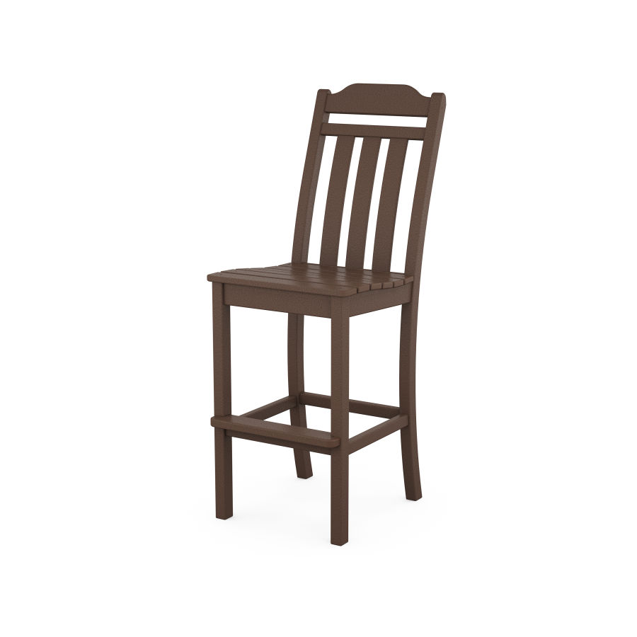 POLYWOOD Country Living Bar Side Chair in Mahogany
