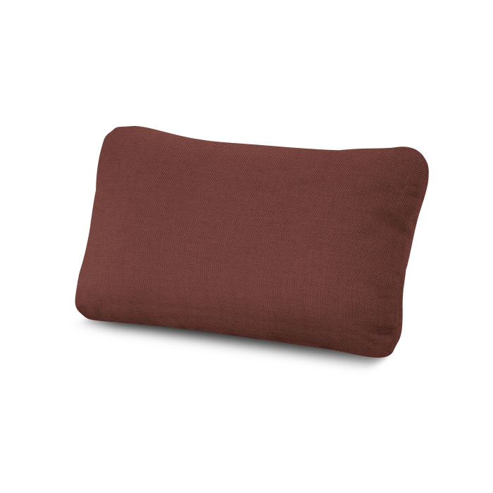 POLYWOOD Outdoor Lumbar Pillow in Essential Garnet