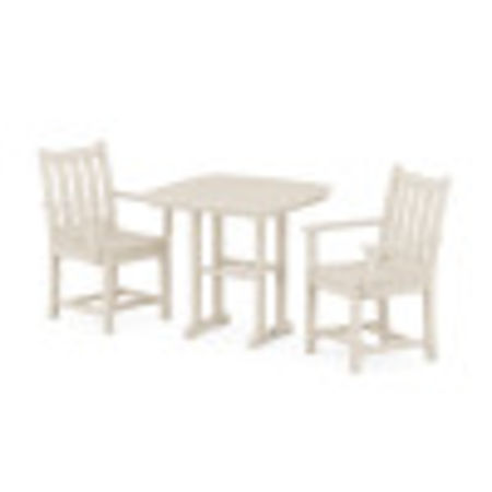 Traditional Garden 3-Piece Dining Set in Sand