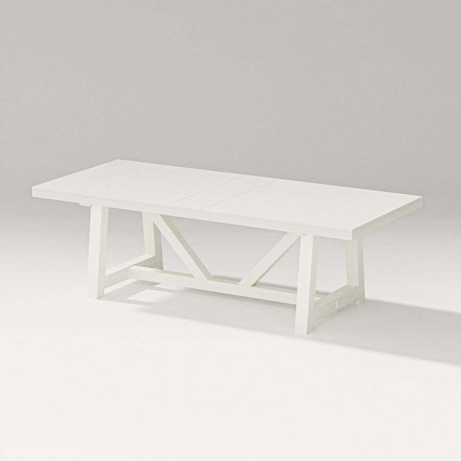 POLYWOOD 96" A-Frame Dining Table in Vintage White