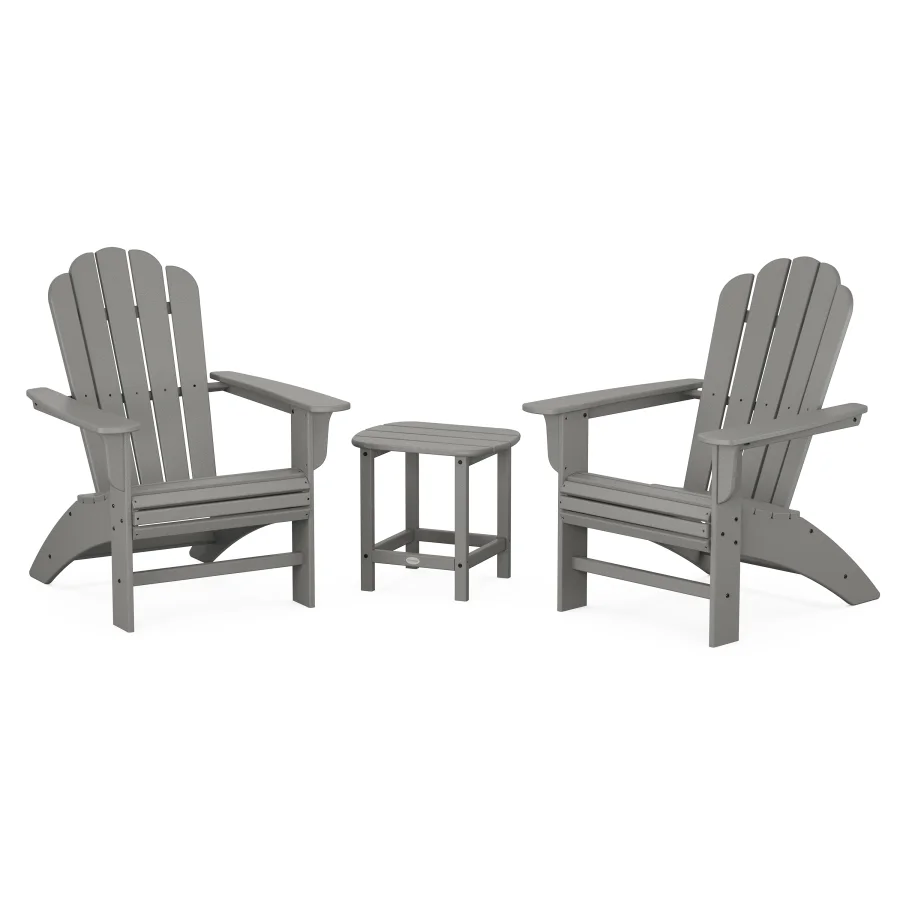 POLYWOOD Cottage Curveback Adirondack Chair 3-Piece Set