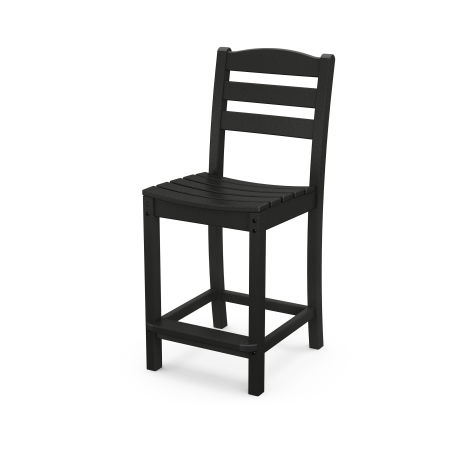 La Casa Café Counter Side Chair in Black