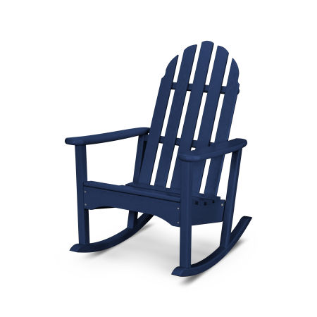 POLYWOOD Classic Adirondack Rocking Chair in Navy