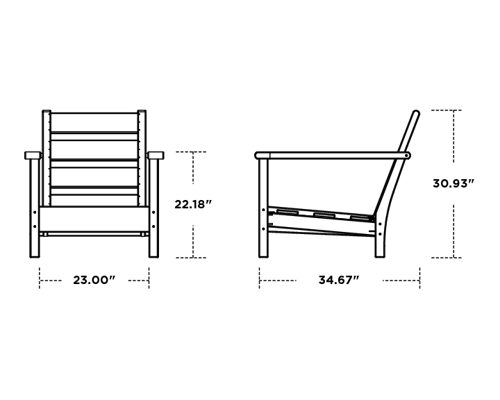 Dimensions for Harbour Chair Frame