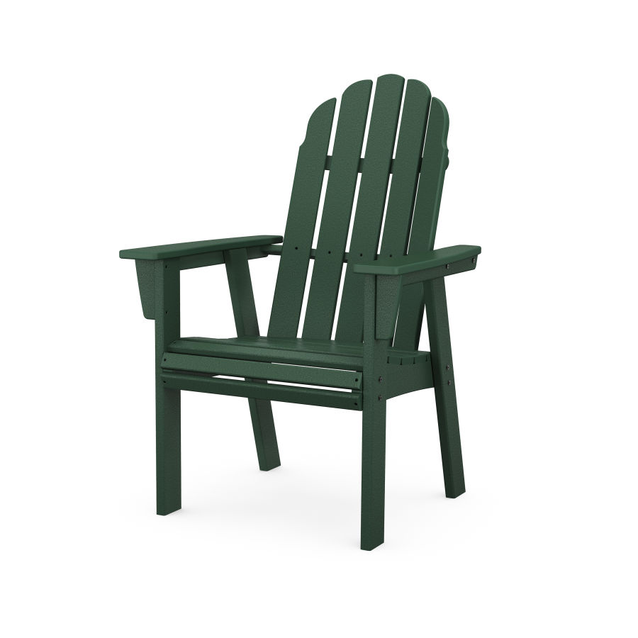 POLYWOOD Vineyard Adirondack Dining Chair in Green