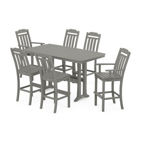 Country Living 7-Piece Bar Set with Trestle Legs