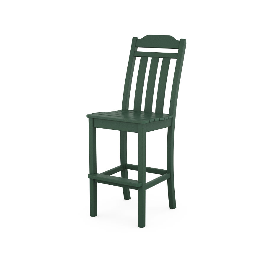 POLYWOOD Country Living Bar Side Chair in Green