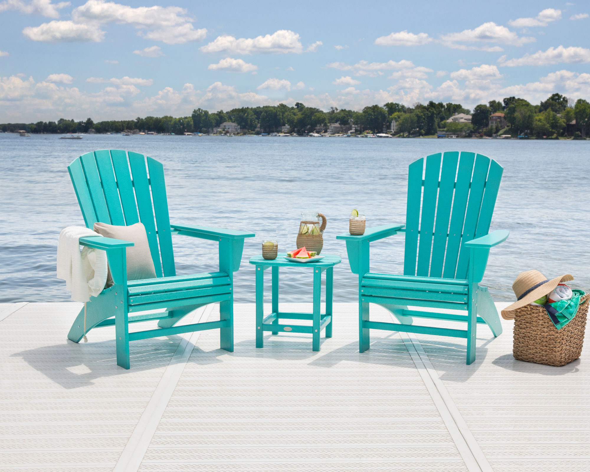 nautical adirondack chair polywood