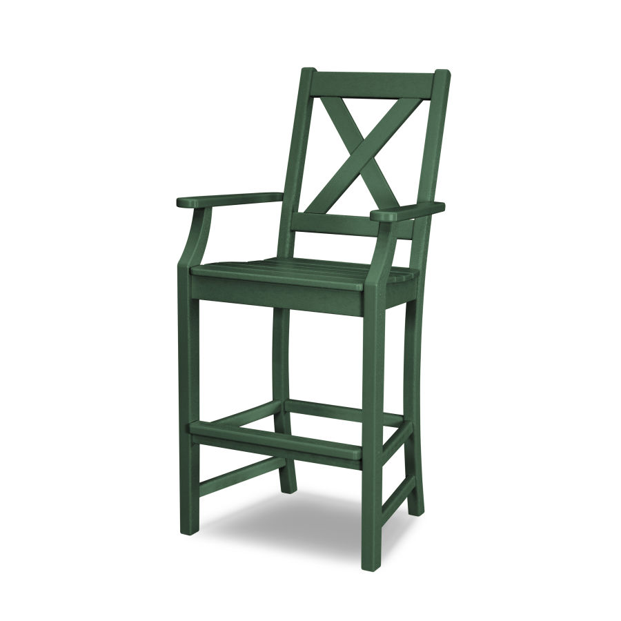 POLYWOOD Braxton Bar Arm Chair in Green