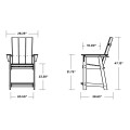 Thumbnail for Modern Curveback Adirondack Counter Chair