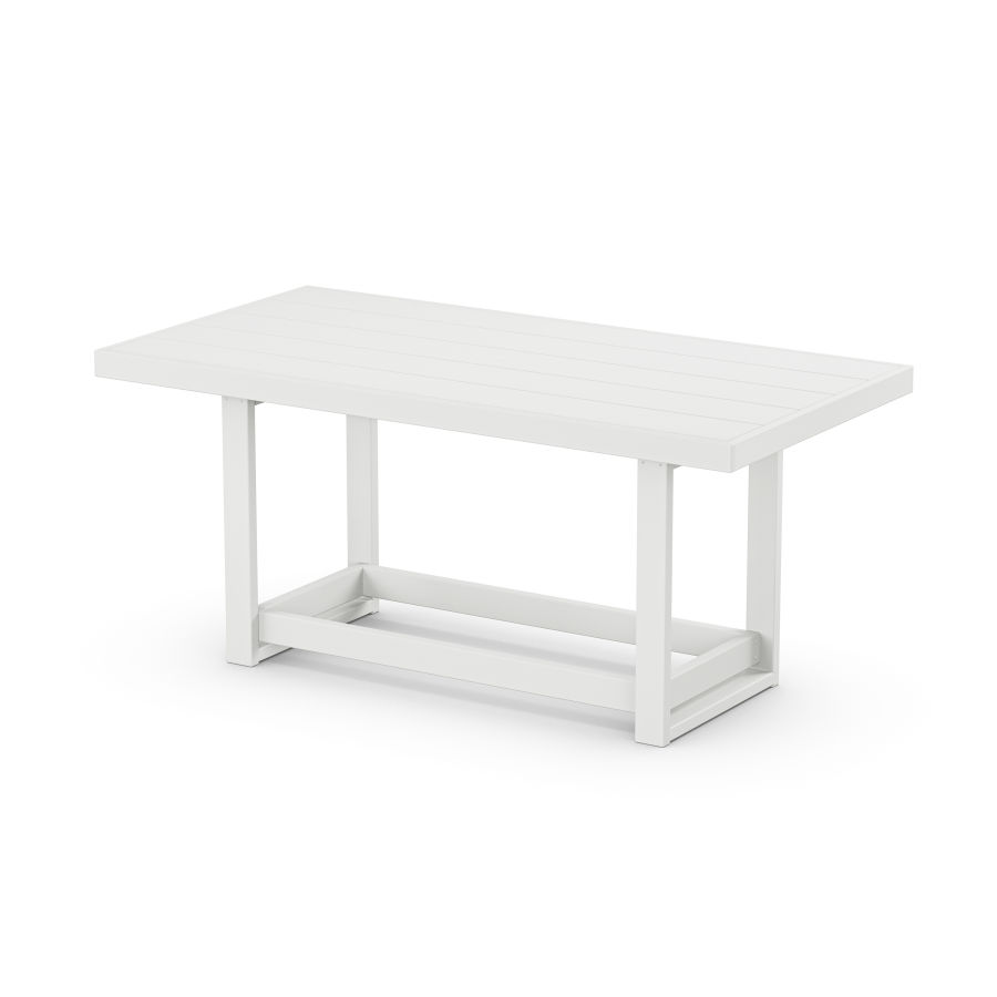 POLYWOOD EDGE 40 x 78 Counter Table in White