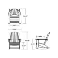Thumbnail for Nautical Curveback Adirondack Rocking Chair