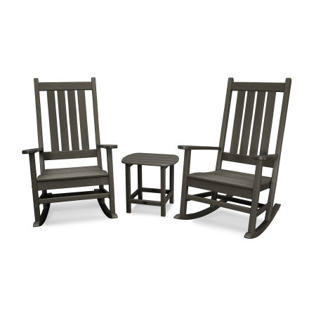 POLYWOOD Vineyard 3-Piece Rocking Set in Vintage Finish