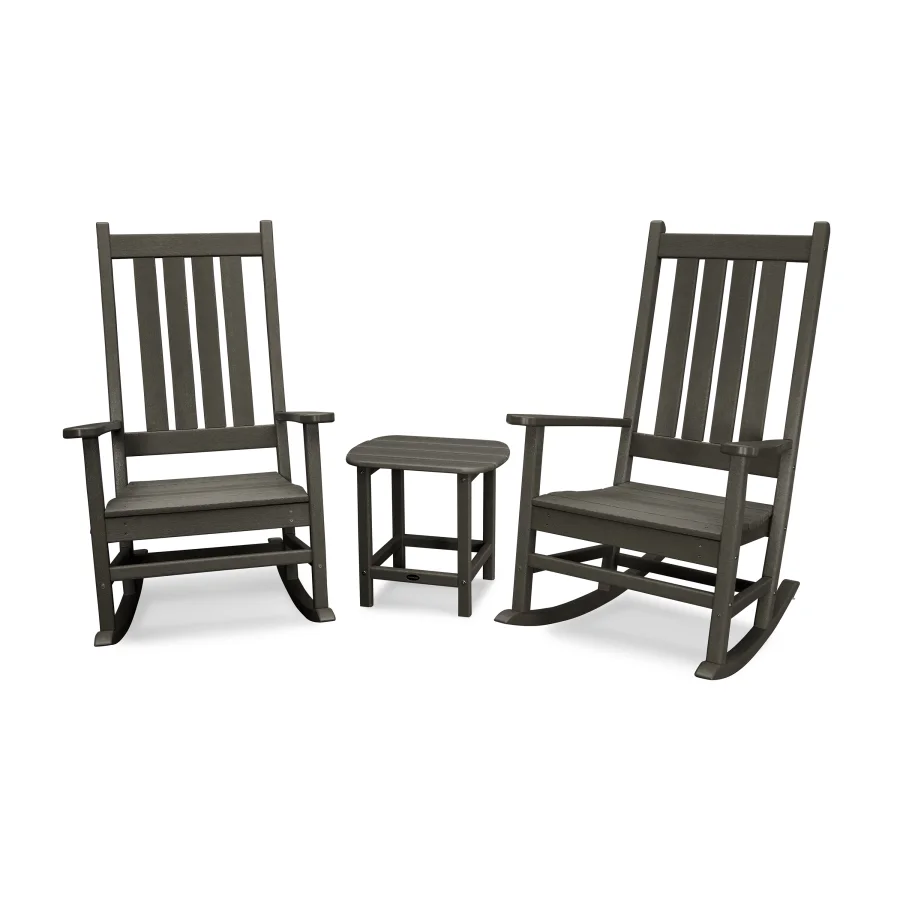 POLYWOOD Vineyard 3-Piece Rocking Set in Vintage Finish