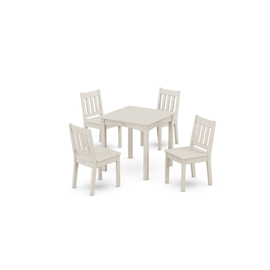 POLYWOOD Vineyard Kids 5-Piece Dining Set in Sand