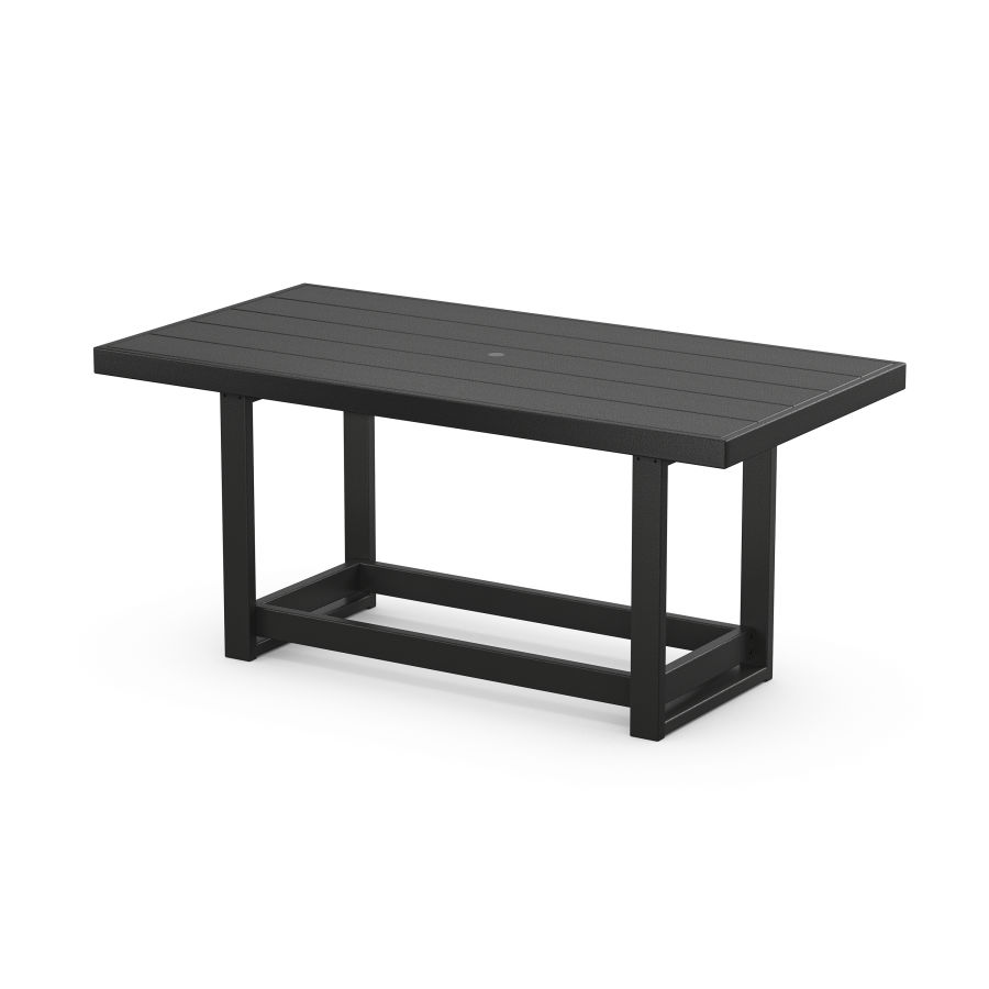 POLYWOOD EDGE 40 x 78 Counter Table in Black