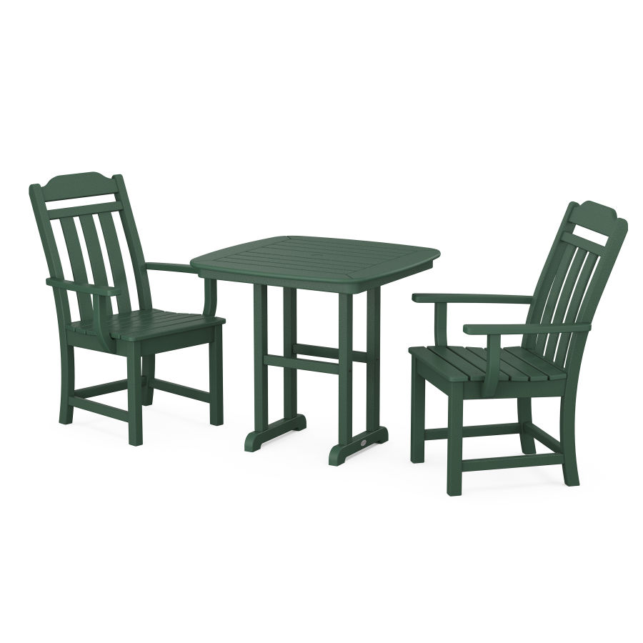 POLYWOOD Country Living 3-Piece Dining Set in Green