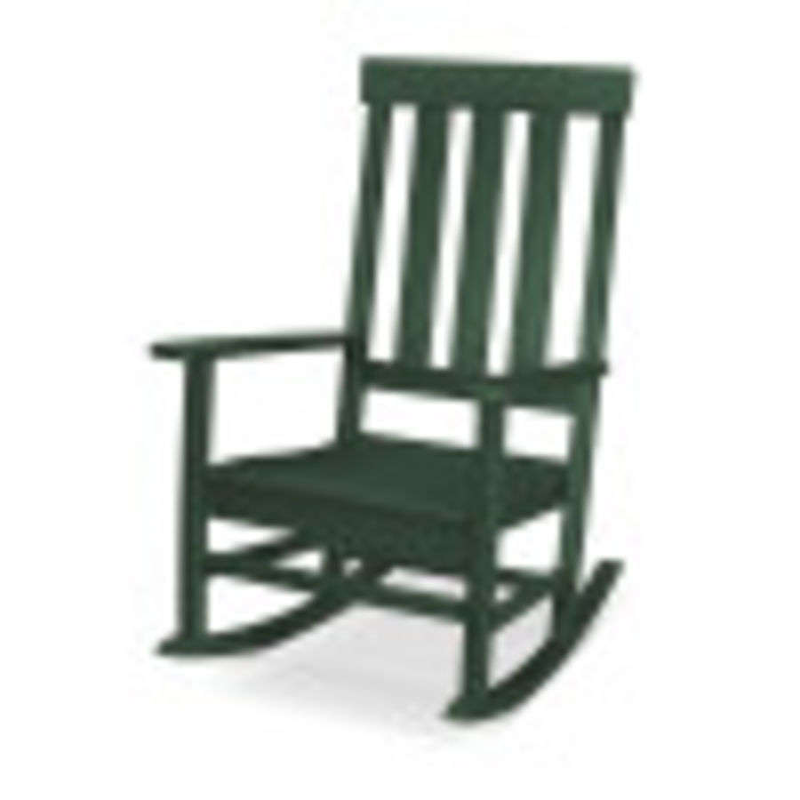 POLYWOOD Portside Porch Rocking Chair in Green