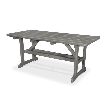 Park 33" x 70" Picnic Table in Slate Grey