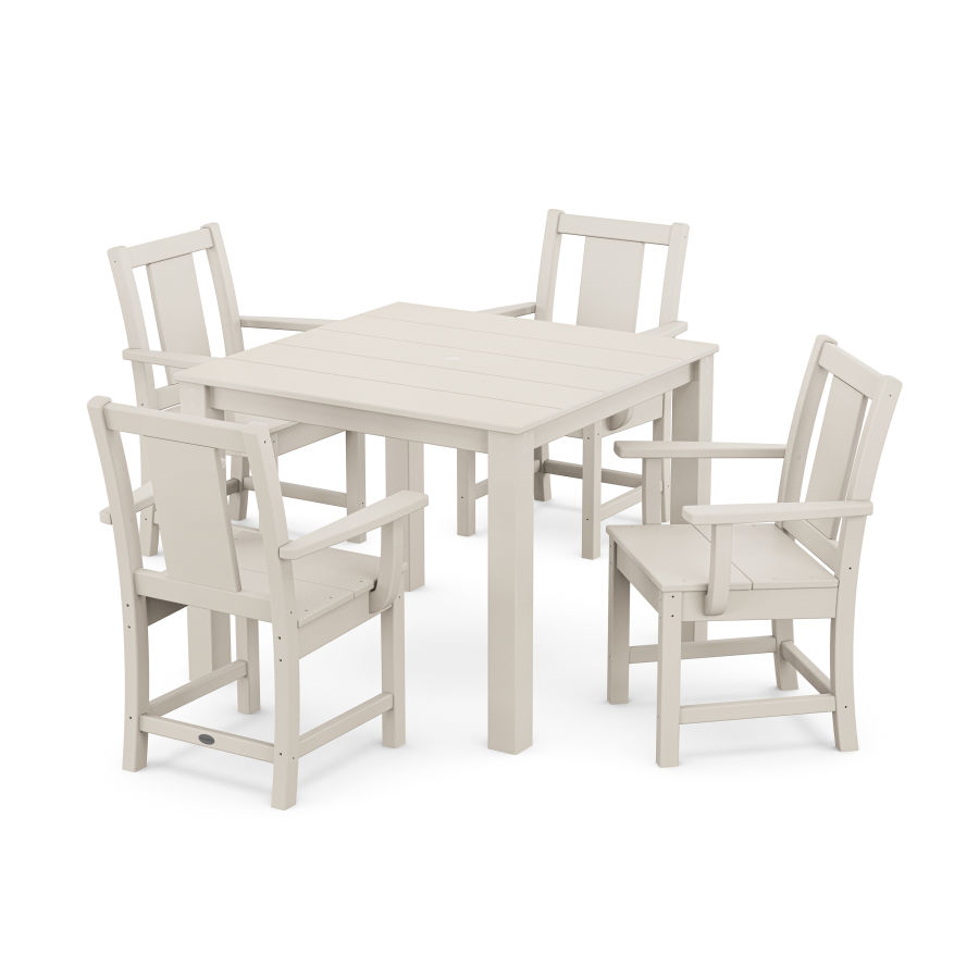POLYWOOD Prairie 5-Piece Parsons Dining Set in Sand