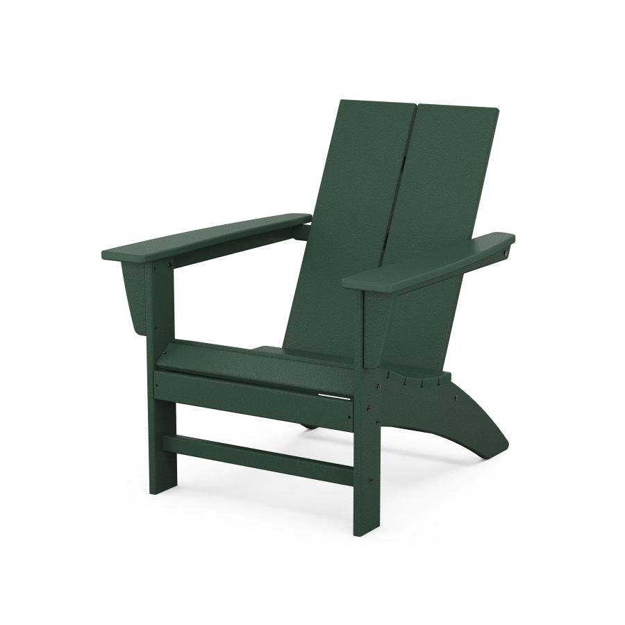 POLYWOOD Country Living Modern Adirondack Chair in Green