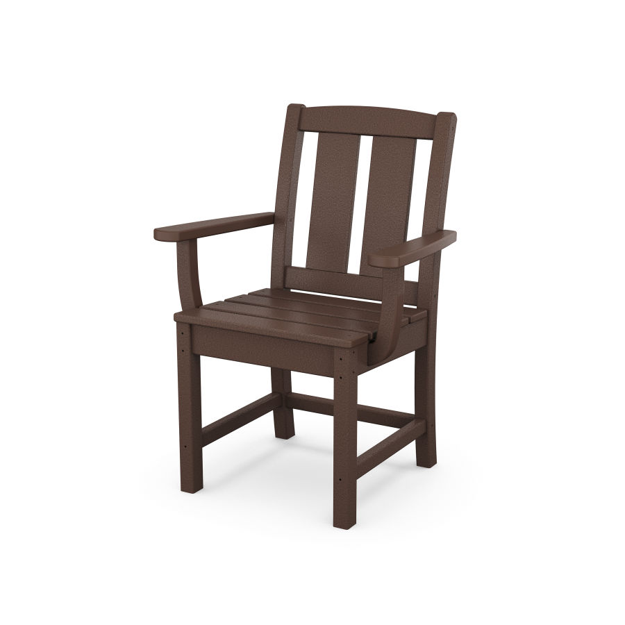 POLYWOOD Mission Dining Arm Chair in Mahogany