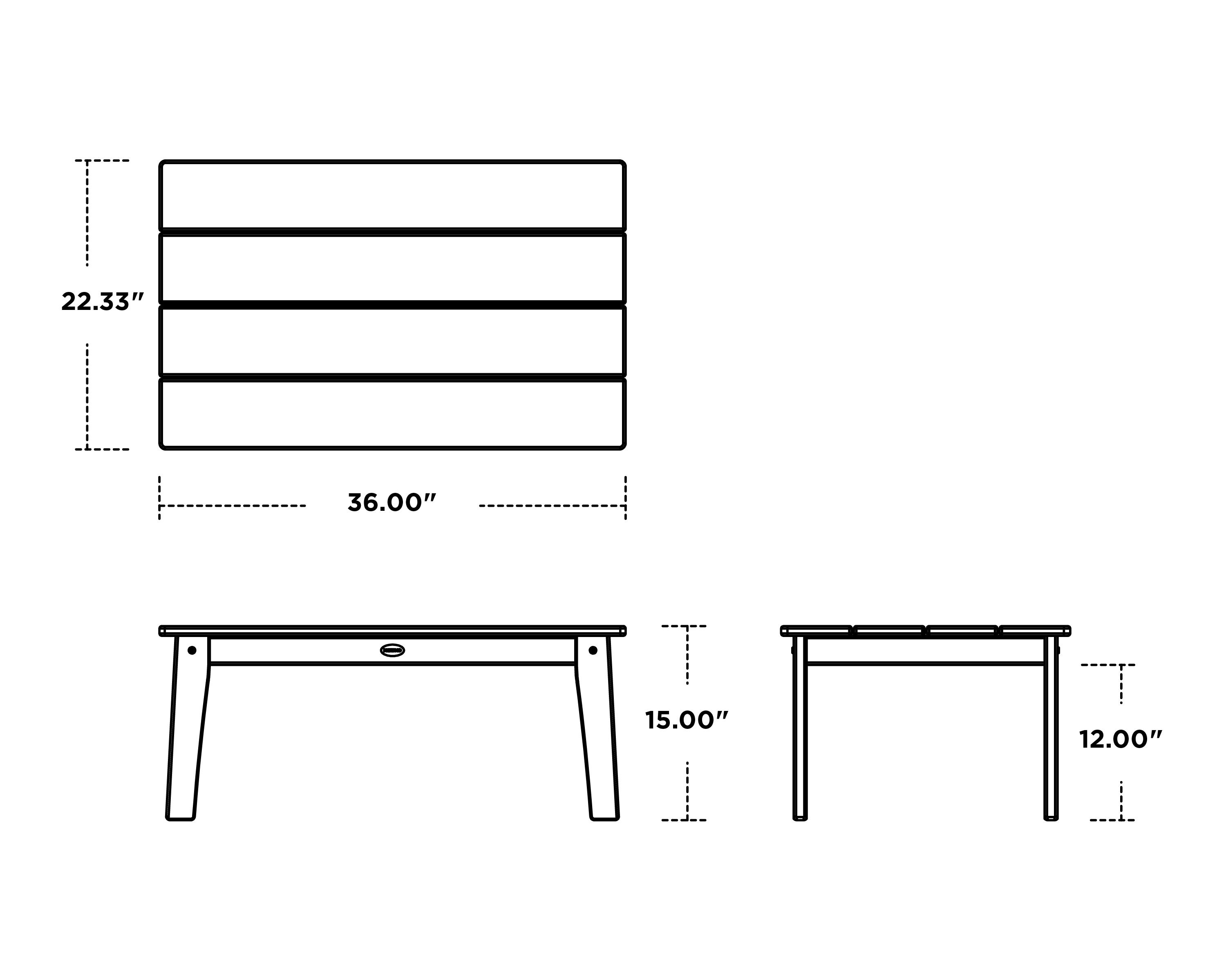 Dimensions for Lakeside Coffee Table