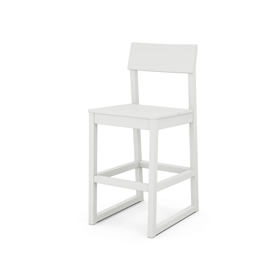 POLYWOOD EDGE Bar Side Chair in White