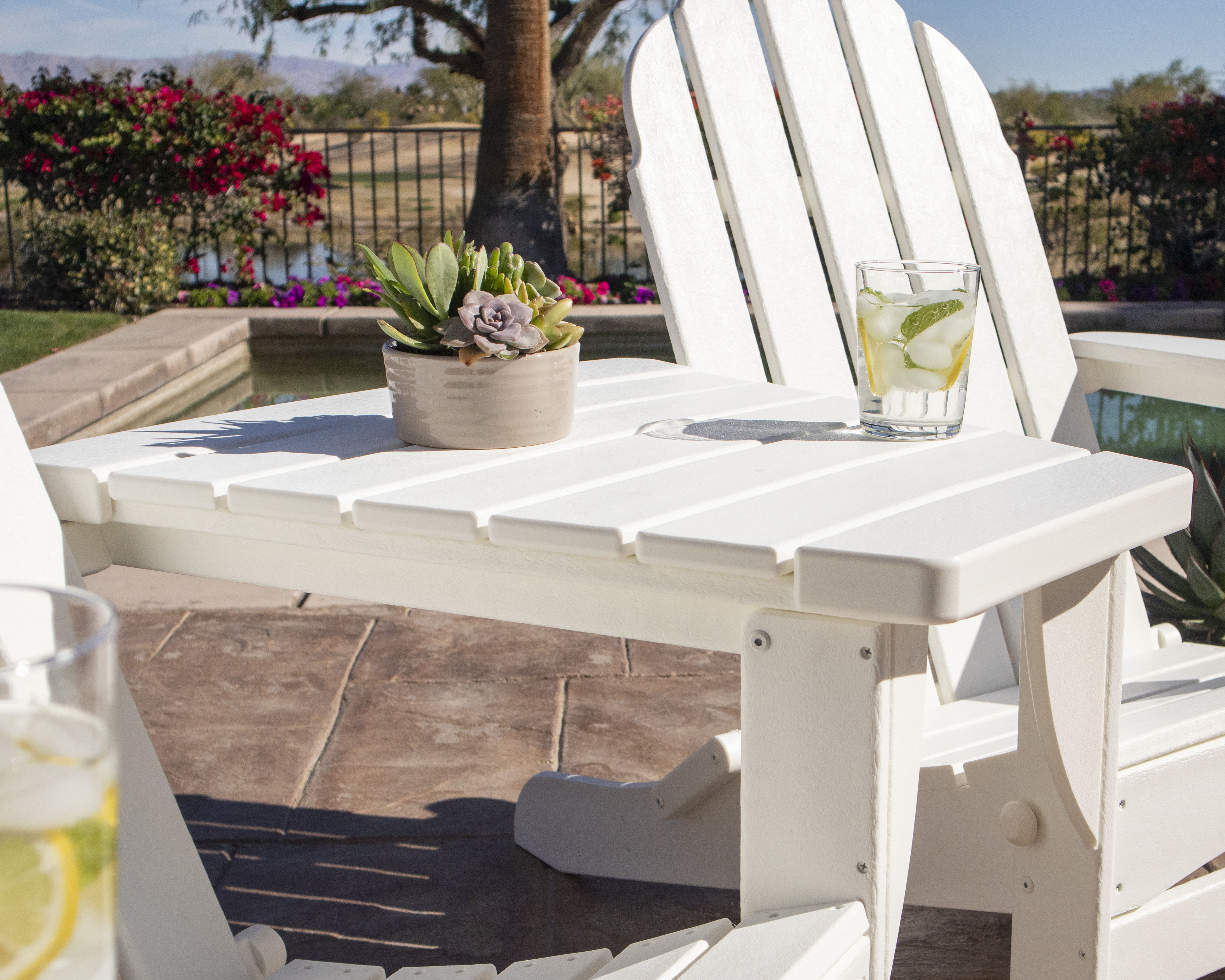 POLYWOOD® Classic Series Angled Adirondack Connecting Table TT53A