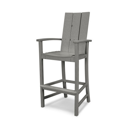 Modern Adirondack Bar Chair in Slate Grey