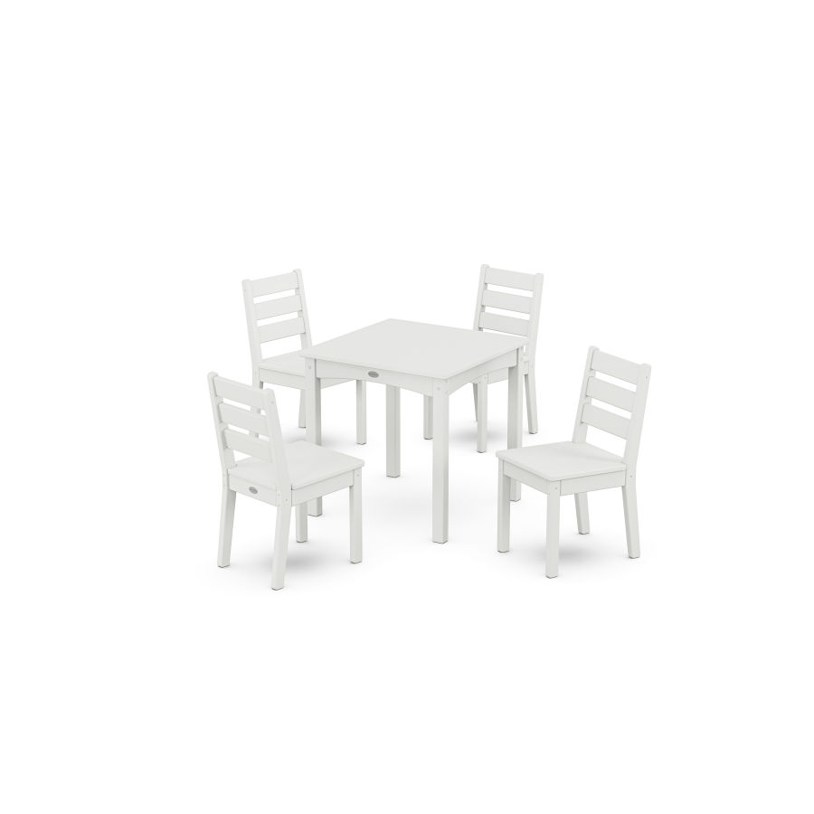 POLYWOOD Lakeside Kids 5-Piece Dining Set in White