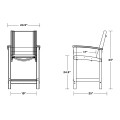 Thumbnail for Coastal Counter Chair