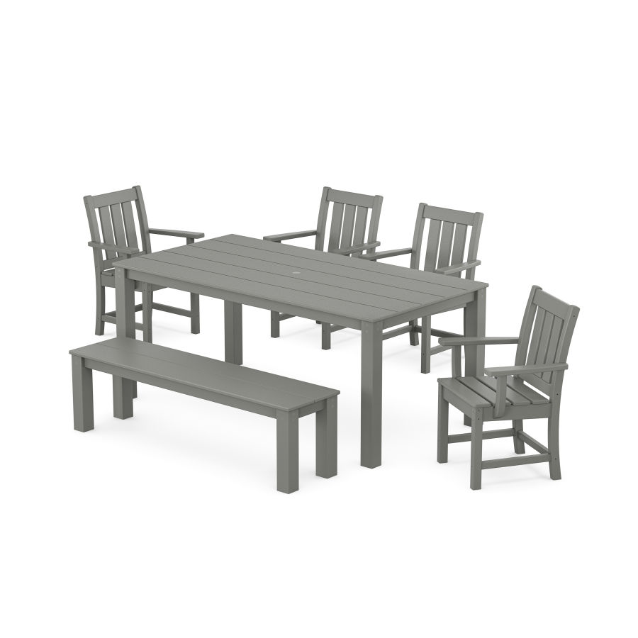 POLYWOOD Oxford 6-Piece Parsons Dining Set with Bench