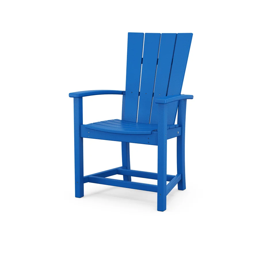 POLYWOOD Quattro Adirondack Dining Chair in Pacific Blue