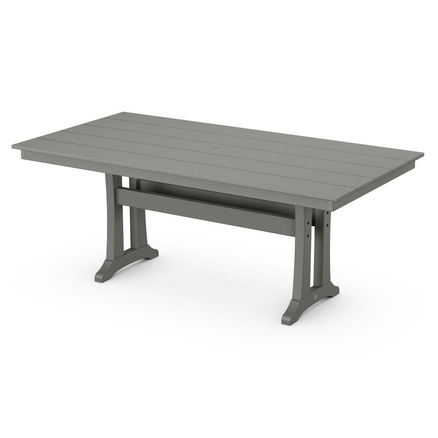 POLYWOOD 37" x 72" Dining Table in Slate Grey