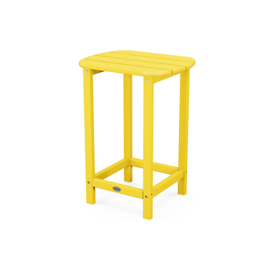 POLYWOOD 26" Counter Side Table in Lemon