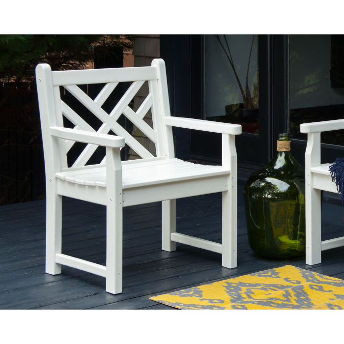 POLYWOOD Chippendale Garden Arm Chair