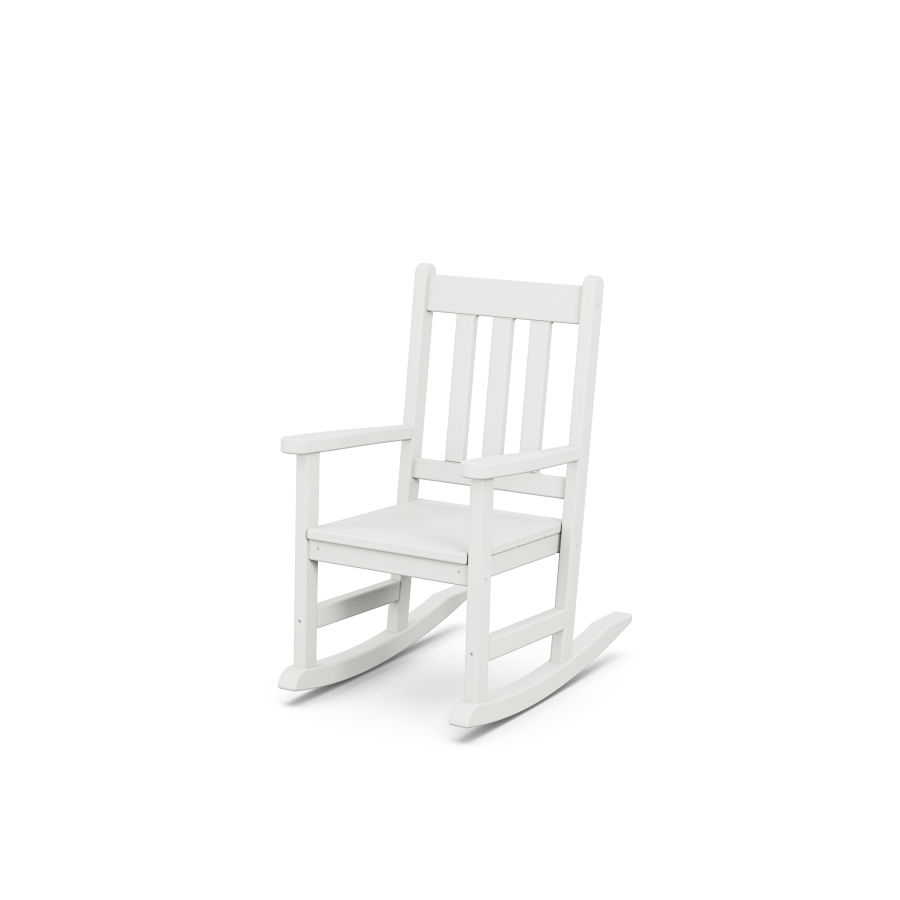 POLYWOOD Kids Vineyard Rocking Chair in White