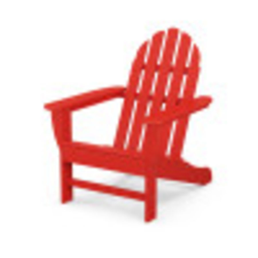 POLYWOOD Classic Adirondack Chair in Sunset Red