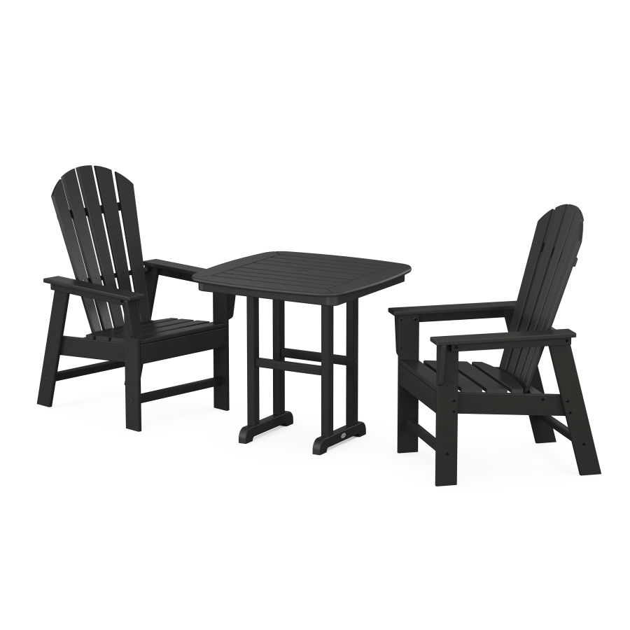 POLYWOOD South Beach 3-Piece Dining Set in Black