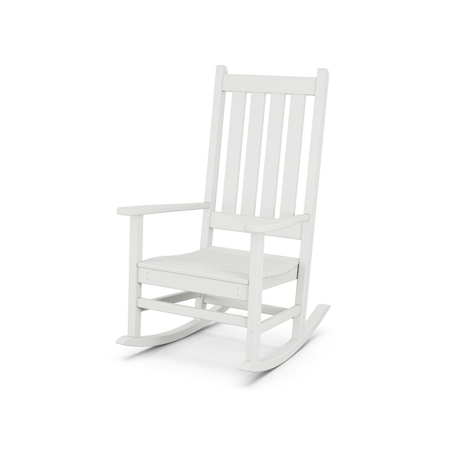 POLYWOOD Vineyard Porch Rocking Chair in White