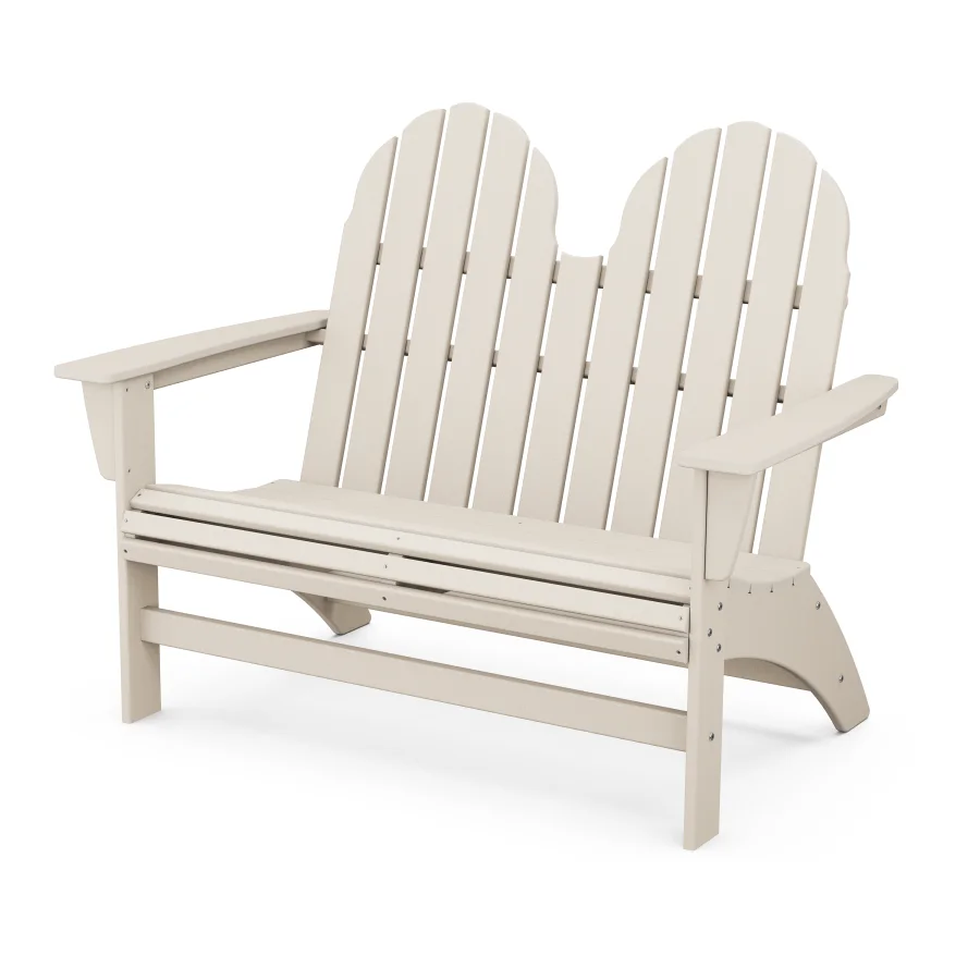 POLYWOOD Vineyard 48" Adirondack Bench in Sand