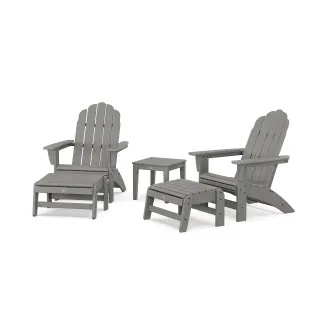 POLYWOOD 5-Piece Vineyard Grand Adirondack Set