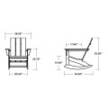 Thumbnail for Modern Adirondack Rocking Chair