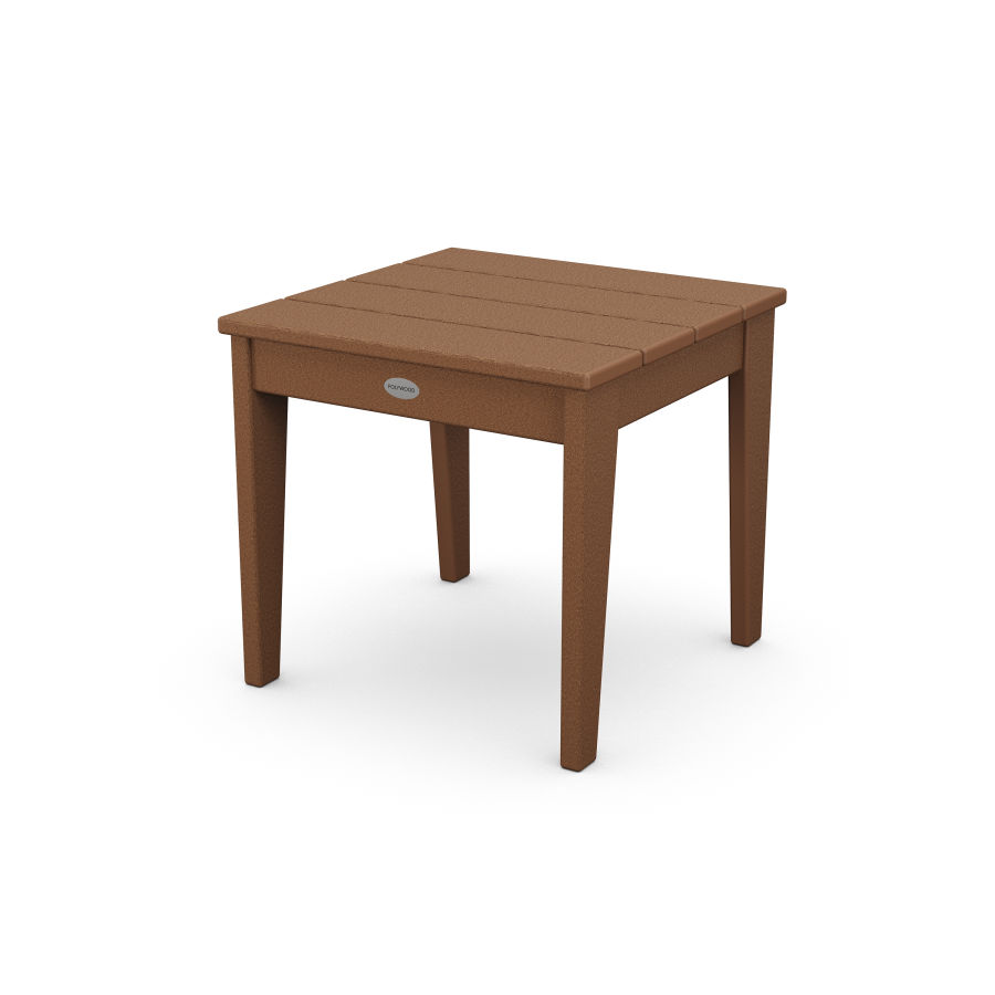 POLYWOOD 18" Side Table in Teak